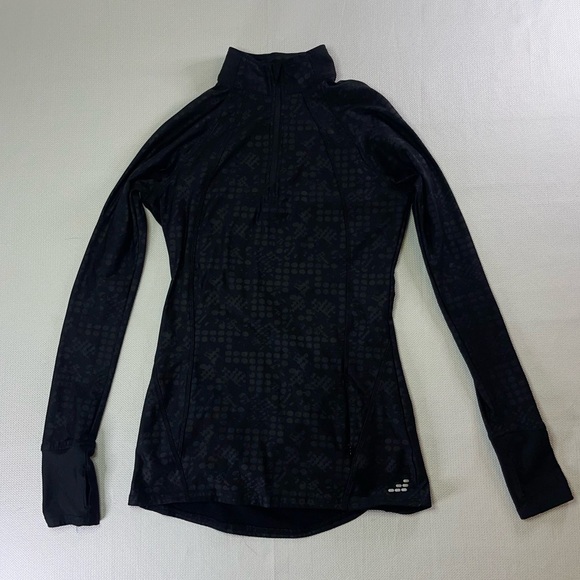 Spandex Polyester running jacket with thumb holes Size Small A - Picture 10 of 11